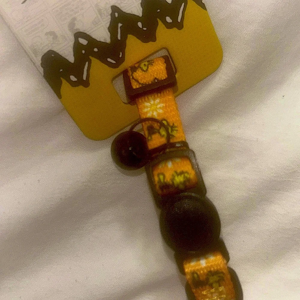 Sassy Meow Peanuts Woodstock Cat Collar (S) and Matching Leash 6ft